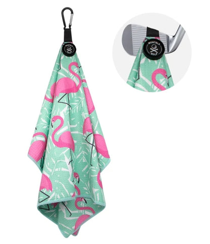 Flamingo Golf Towel