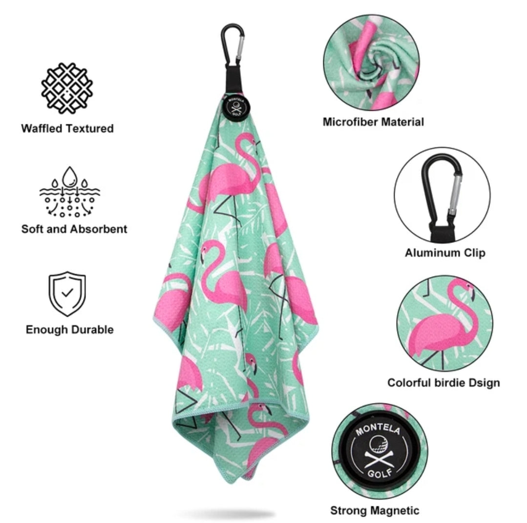 Flamingo Golf Towel