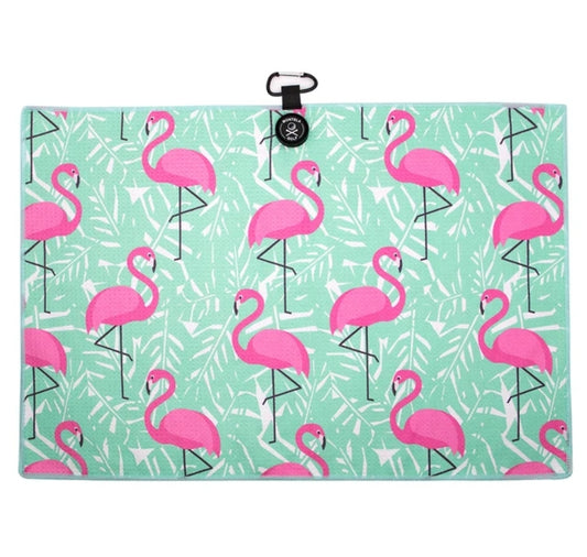 Flamingo Golf Towel